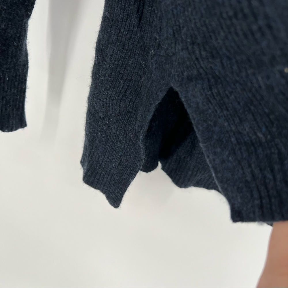 Madewell Warmlight‎ V-Neck Pullover Sweater, Navy, Size L - Picture 7 of 13